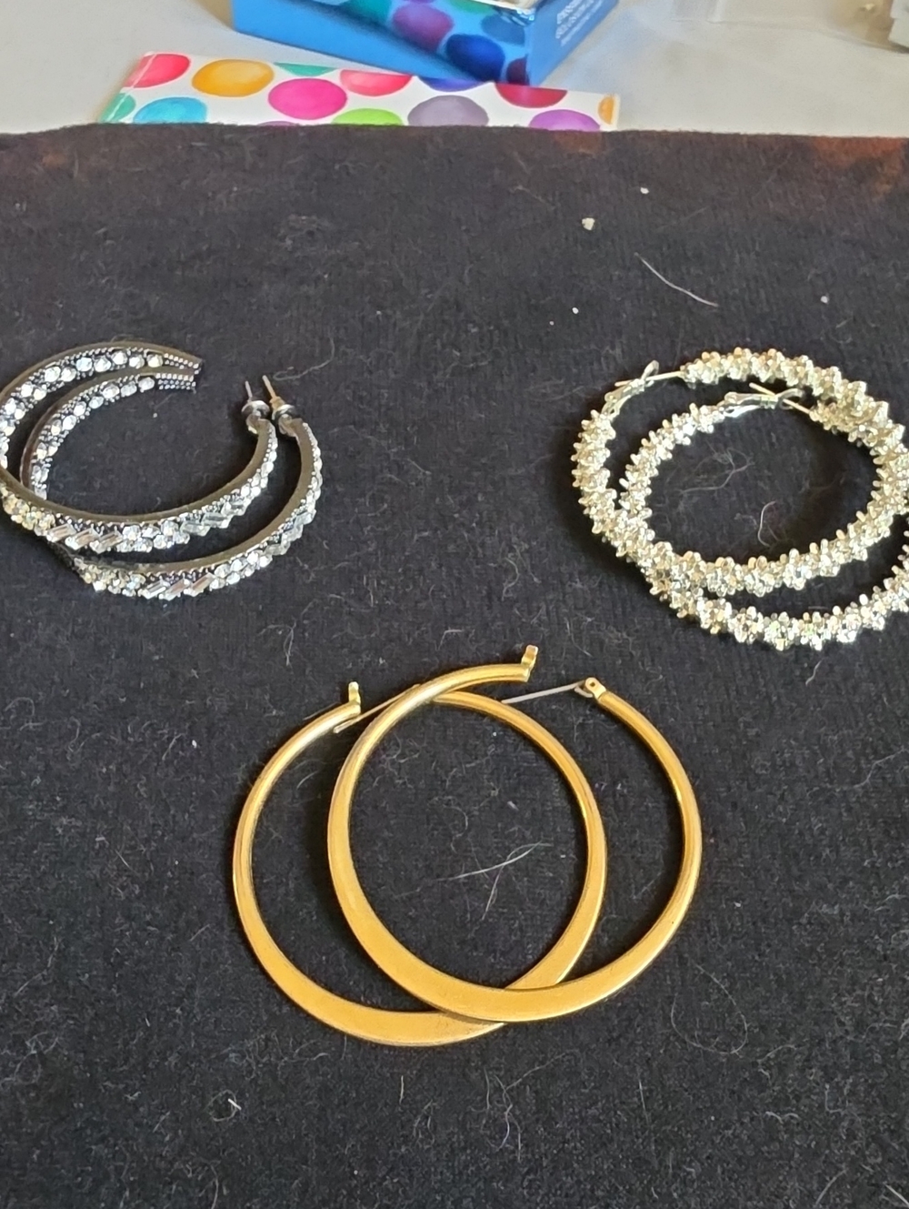 3 Pairs Classic Hoop Earrings - Elegant Everyday Hoops